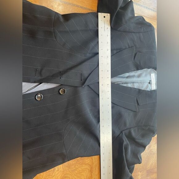 16 Tahari Single Pinstripe w Hash Structured Blazer! - Picture 10 of 13